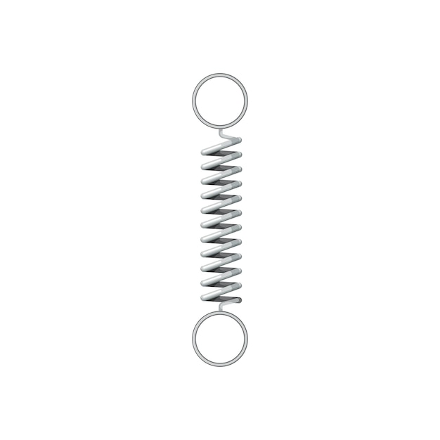 Coil spring tension object with round hole isolate