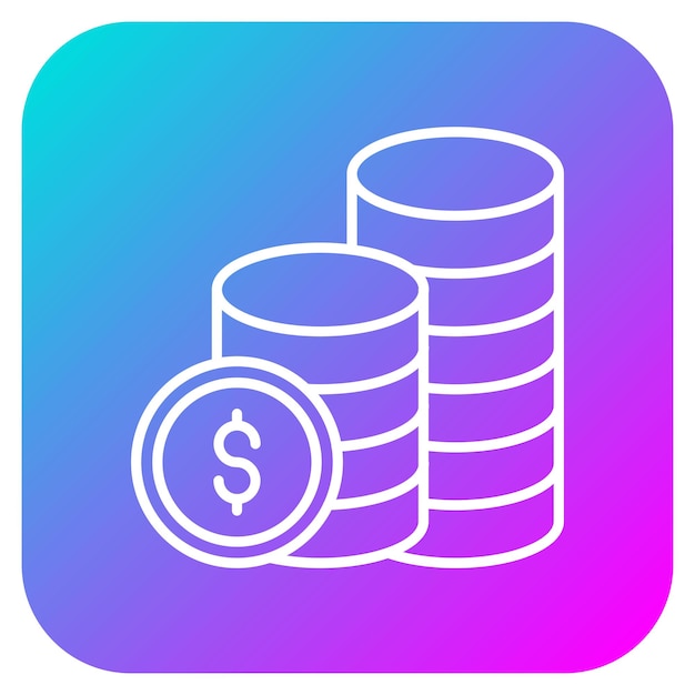 Coins vector icon Can be used for Business Startup iconset