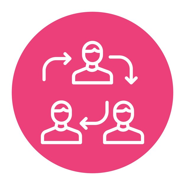 collaboration icon vector image can be used for core values