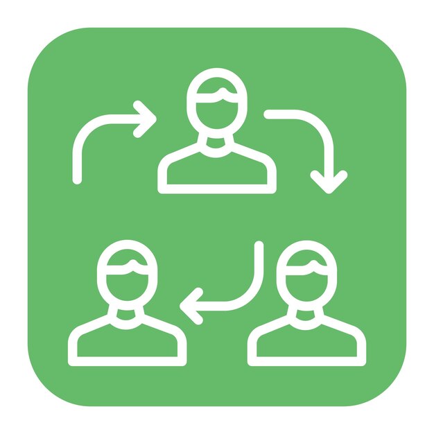 collaboration icon vector image can be used for core values