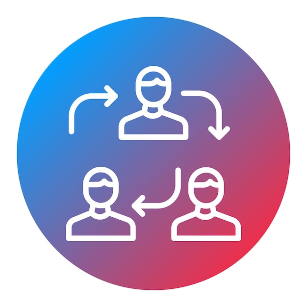 collaboration icon vector image can be used for core values