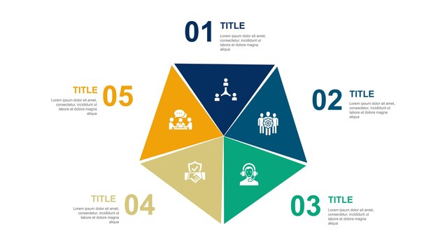 collaboration teamwork support trust communication icons infographic design layout template creative presentation concept with 5 steps