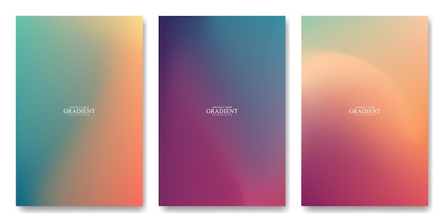 Collection abstract blurred gradient mesh tools Colorful color blend liquid background