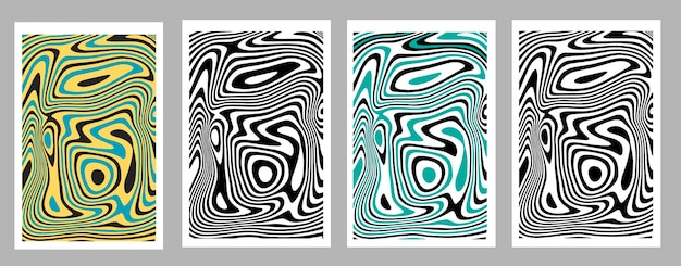 collection of abstract optical artt