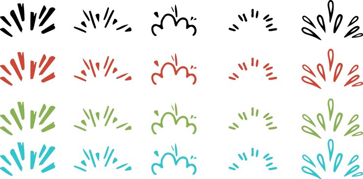 collection of Awareness lines collection of attention signs illustration icon point