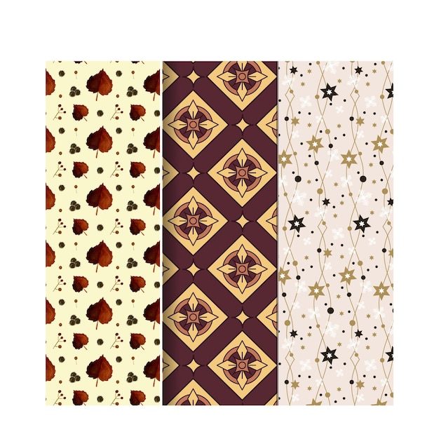 collection of bright colorful seamless geometric mosaic patterns endless tile textures decorative