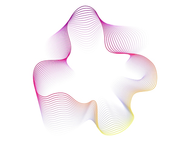 collection of colorful neon sound waves sound curve radio frequency spectrum lines for equalizer set