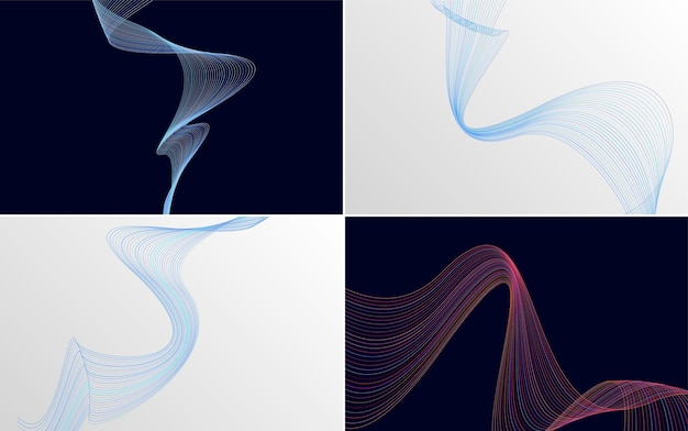 collection of geometric minimal lines pattern set