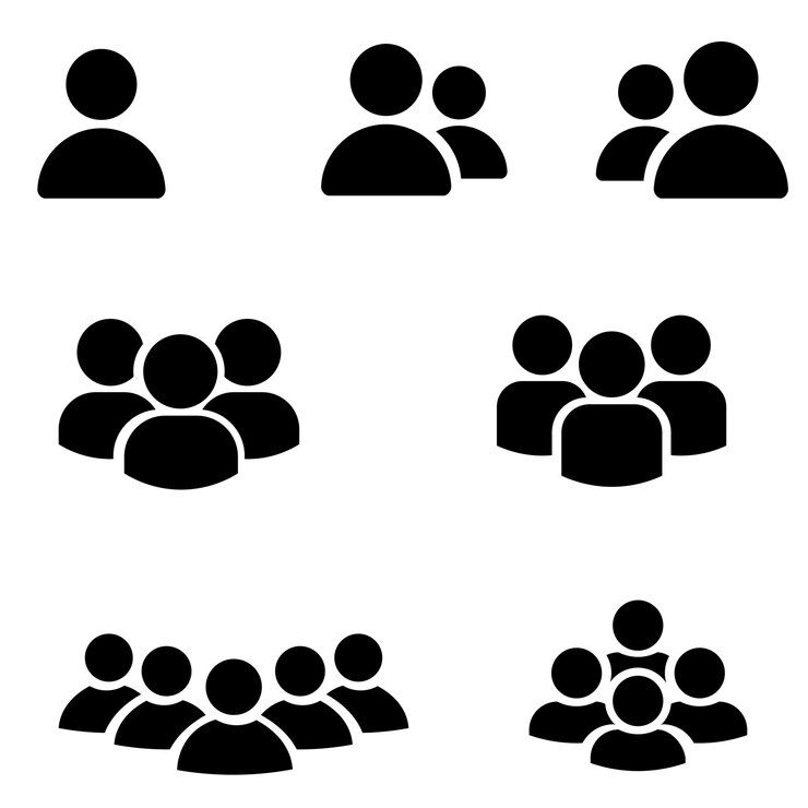 Vektör collection people icon