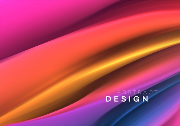 Color Flow Abstract shape background