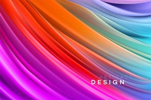Color Flow Abstract shape background