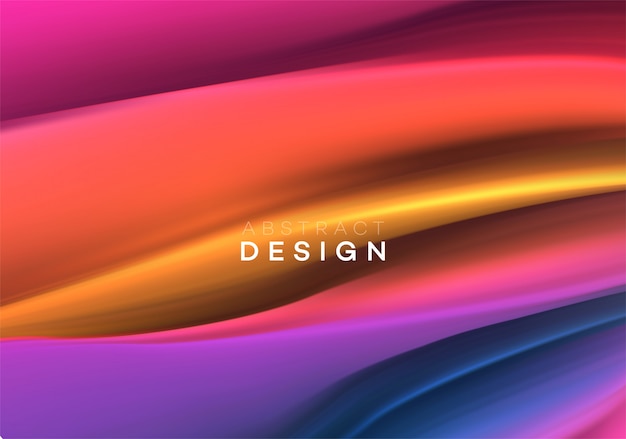 Color Flow Abstract shape background