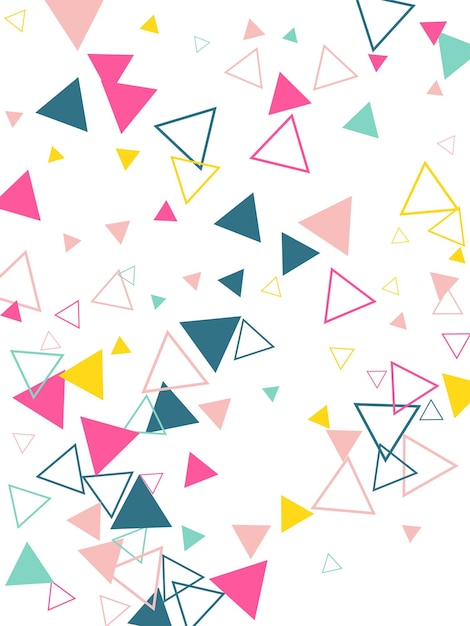 Color geometric background with triangles Vector illustration EPS 10