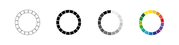 Color Palette. Pipette pallete icon. Picker pallete tool signs. Pipette spectrum tool icon. EPS 10