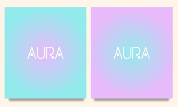 Color scheme with a gradation circle vector texture and holographic blur abstract background