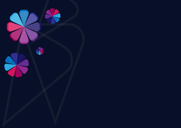 Vektör color shape simetris dark background