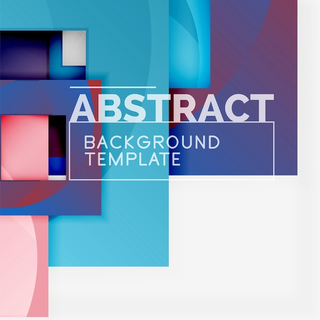 color square composition with text geometric abstract background