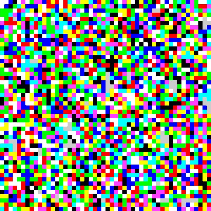 Vektör color tv screen noise pixel glitch seamless pattern texture background vector illustration