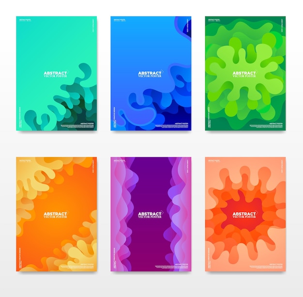 Color waves in motion abstract backgrounds for every project