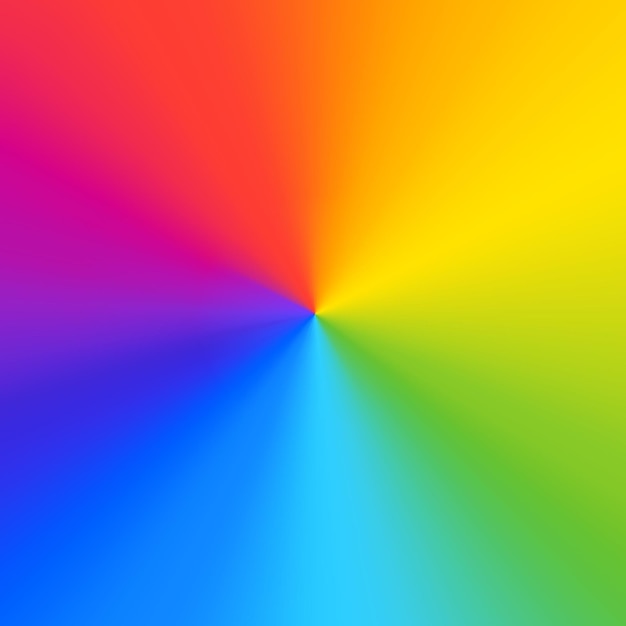 Color wheel circle RGB color model Radial gradient background