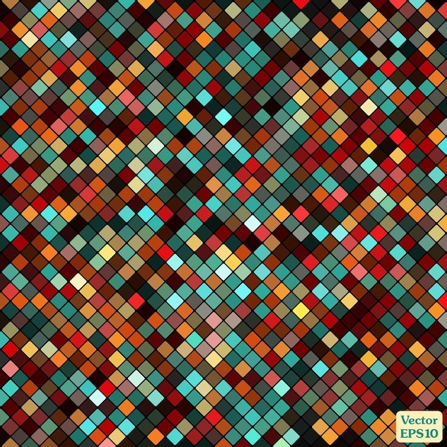 Colored abstract mosaic for your background design