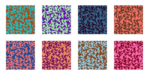 Colored camouflage pattern
