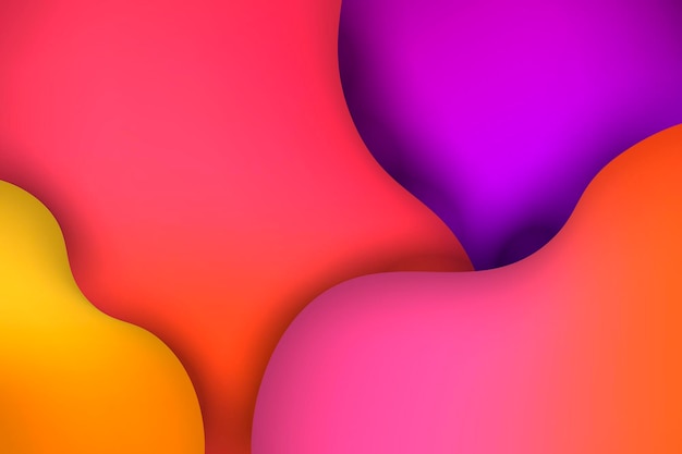 Colored fluid card Colorful modern abstract poster card with gradients