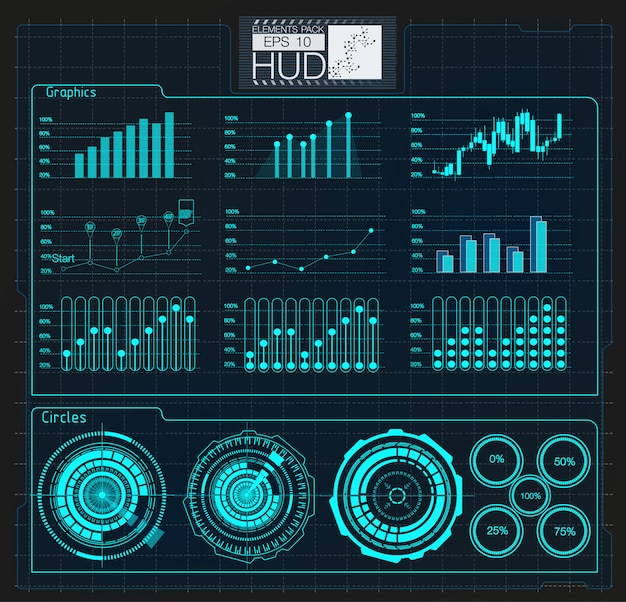 colored infographic digital illustration. dashboard theme creative infographic