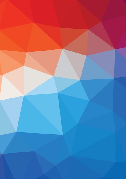 Colored Polygonal Shapes Isolated Background