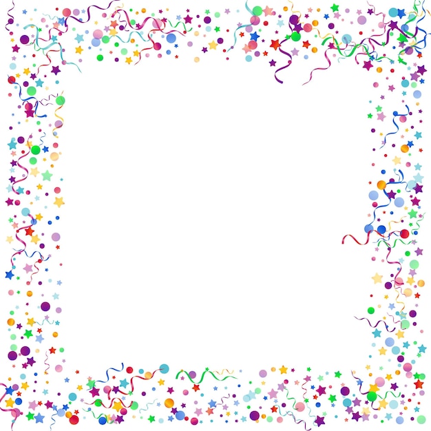 Colored Ribbon Happy Vector White Background