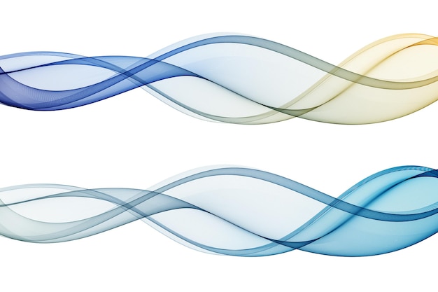 Colored smoky wave abstract wave flow