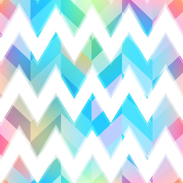 Colored zigzag seamless pattern eps 10 vector file