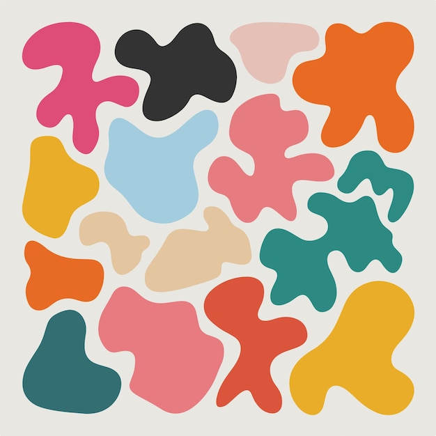 Colorful Abstract Amorphous Shapes