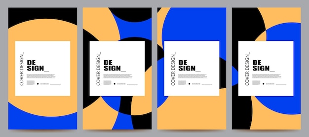 colorful abstract background set design