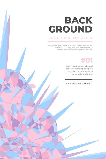 colorful abstract banner template with dummy text for web design landing page social media story and print material