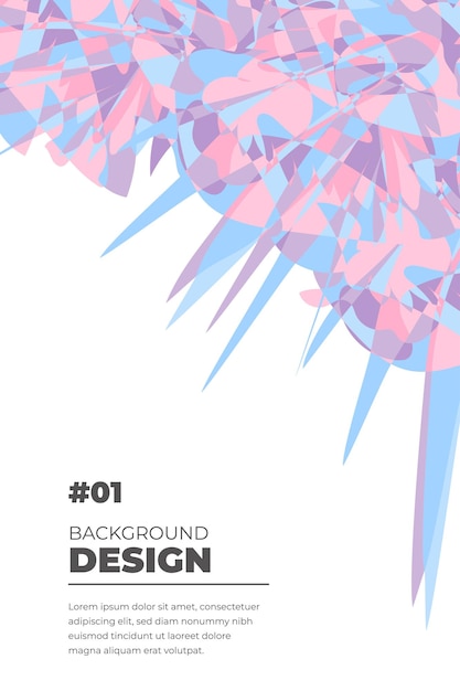 colorful abstract banner template with dummy text for web design landing page social media story and print material
