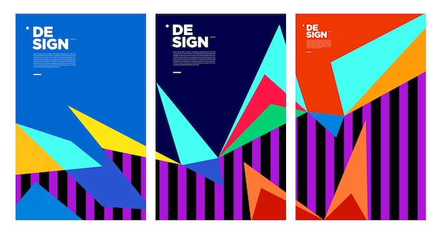 colorful abstract banner template with dummy text for web design landing page social media story and print material