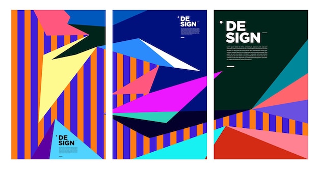 colorful abstract banner template with dummy text for web design landing page social media story and print material