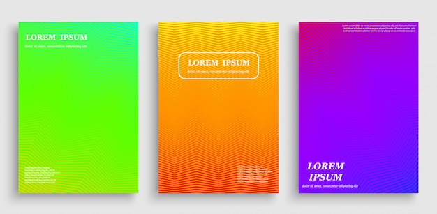 Colorful abstract cover with line texture 