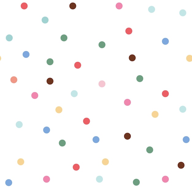 Colorful abstract diverse seamless pattern with colorful spots