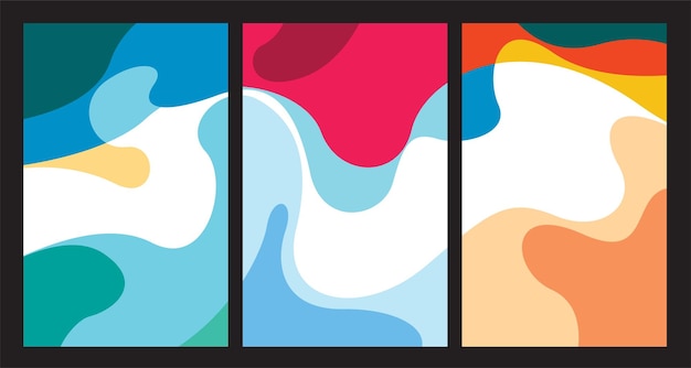 Colorful Abstract Fluid Electronic Summer Music Festival Vector Banner
