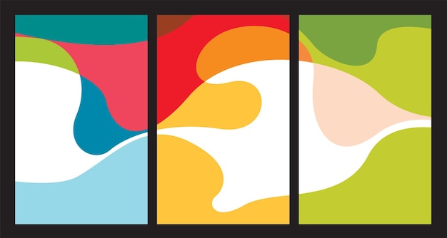 Colorful Abstract Fluid Electronic Summer Music Festival Vector Banner