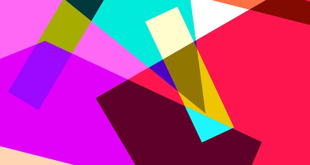 Colorful abstract geometric poster background for summer