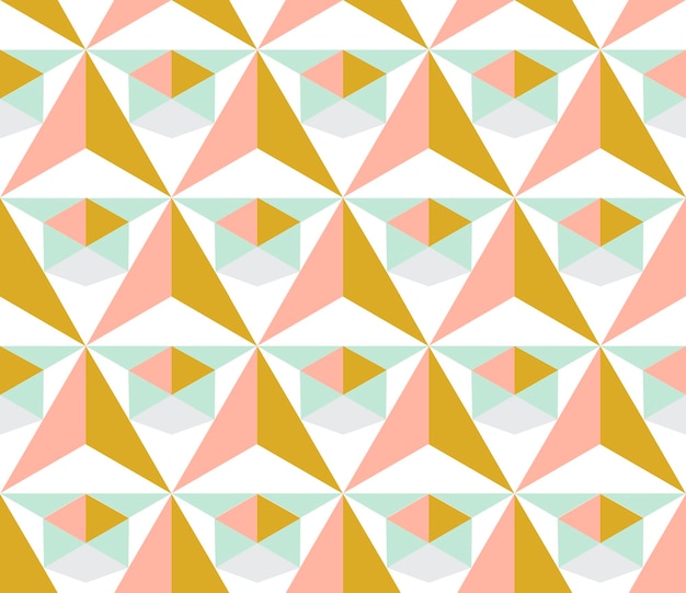 Colorful abstract geometric seamless pattern. Mosaic background.
