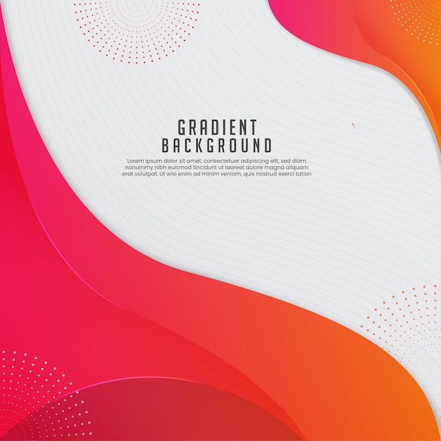 colorful abstract wave background design template with dots and line art
