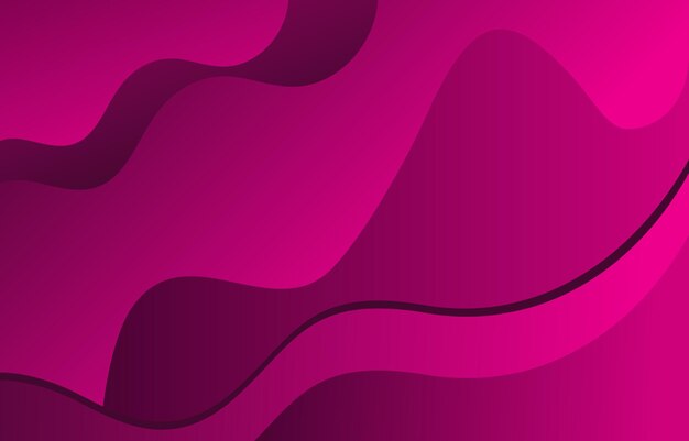 Colorful abstract wave geometric landing page flat background