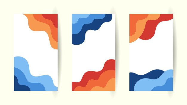 Colorful abstract wave phone background