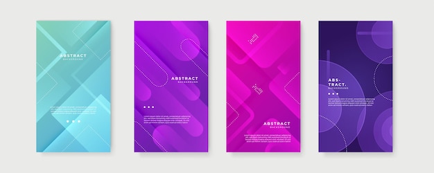 Colorful background with abstract geometric shapes for poster banner flier design