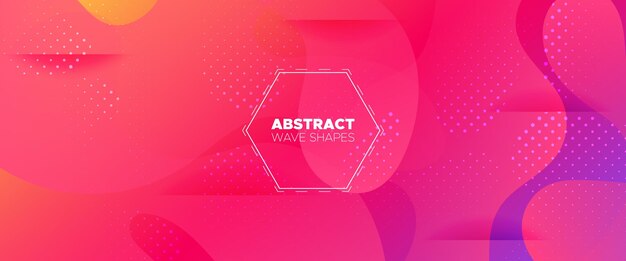 Colorful background with wave liquid shapes