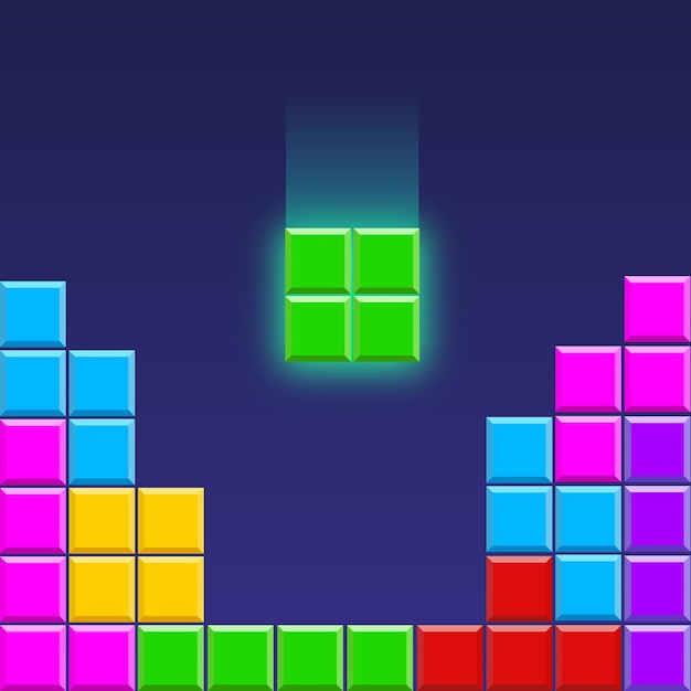 Colorful Block Puzzle Game Vector